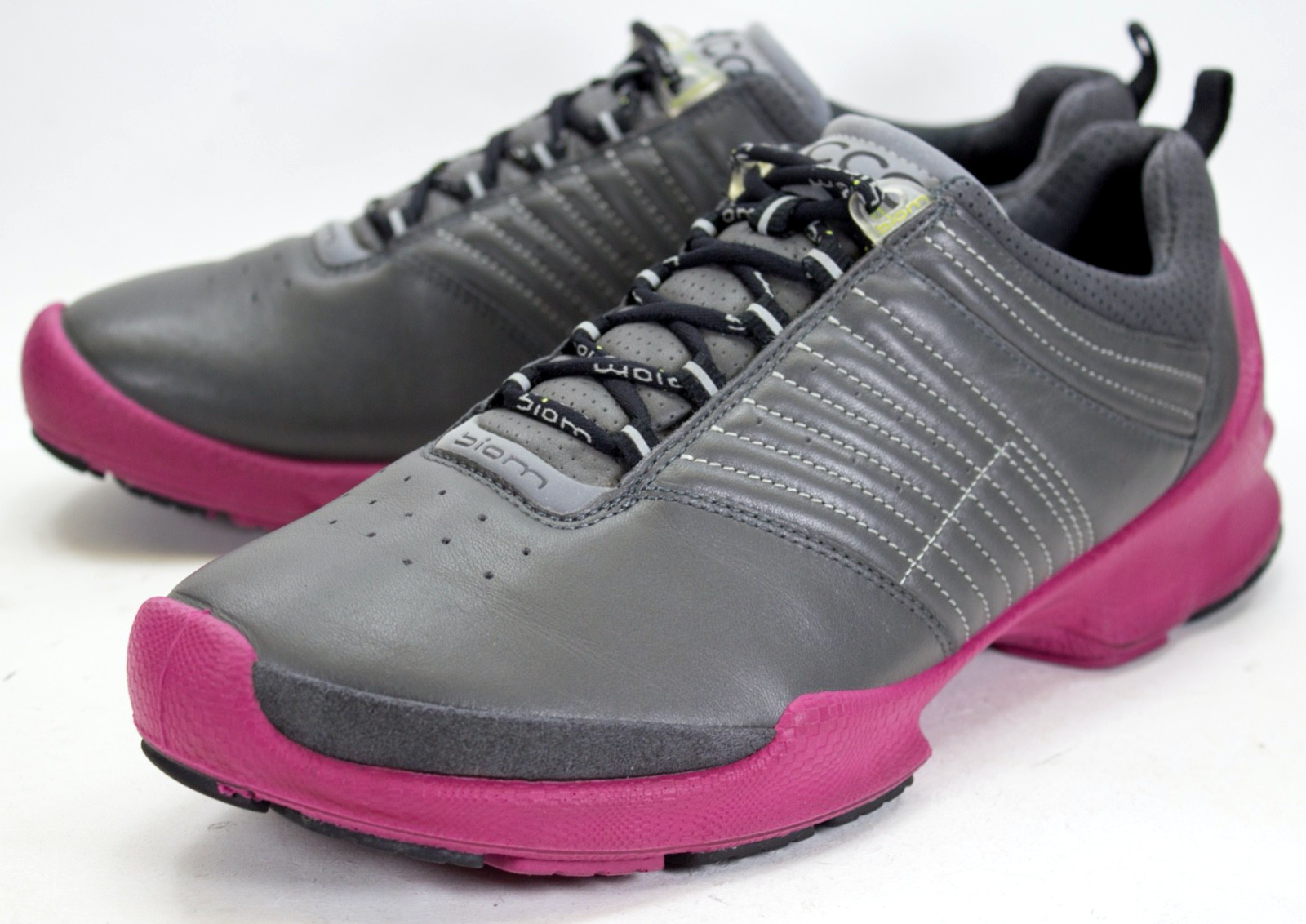 ECCO Biom 8 Womens EU 41 US 10/10.5 Running Sneakers Shoes Gray Purple Leather