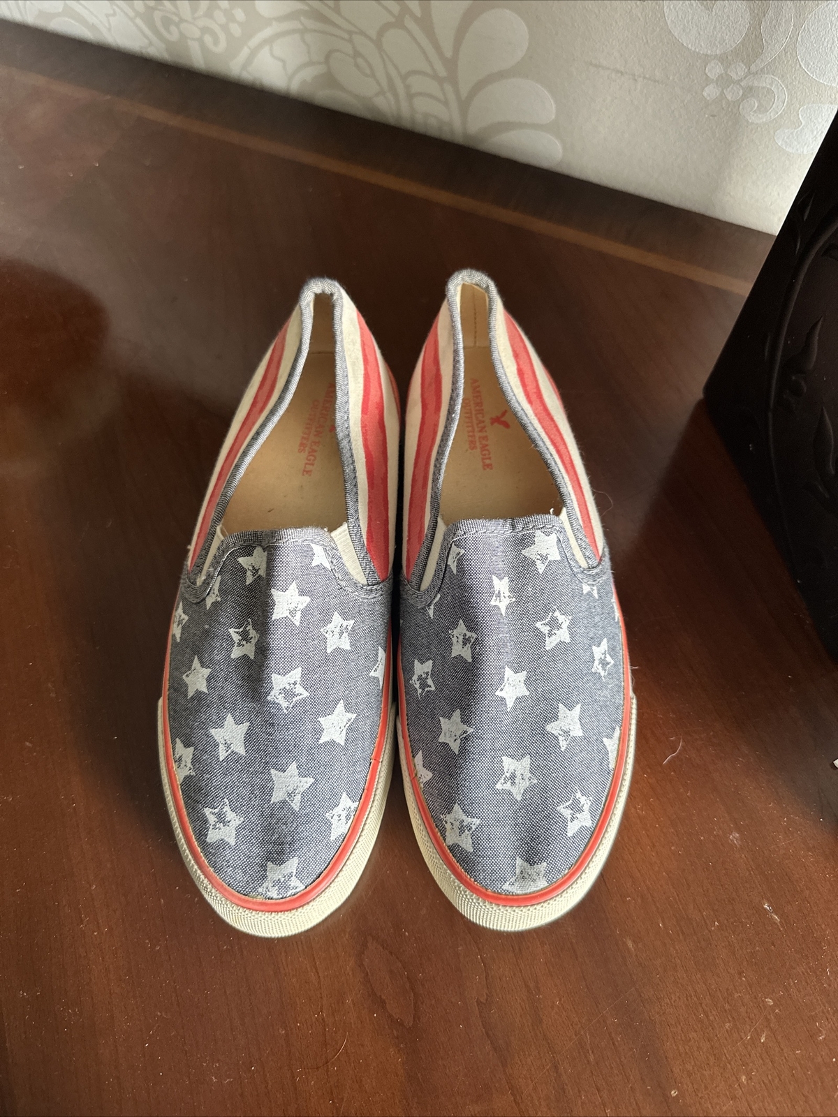 American Eagle Outfitters Women’s 8 Stars & Stripes American Flag Loafers Shoes