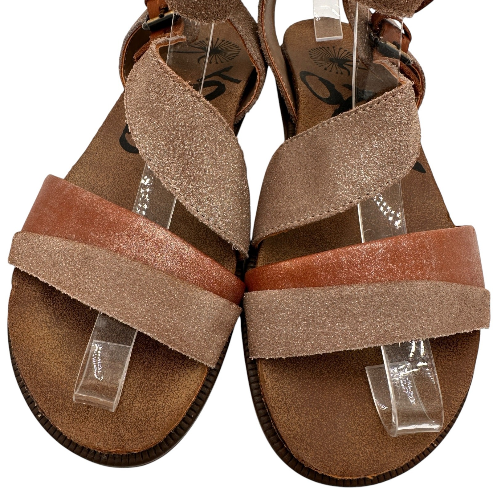 OTBT Leather Strappy Buckle Ankle March On Sandals Size 7