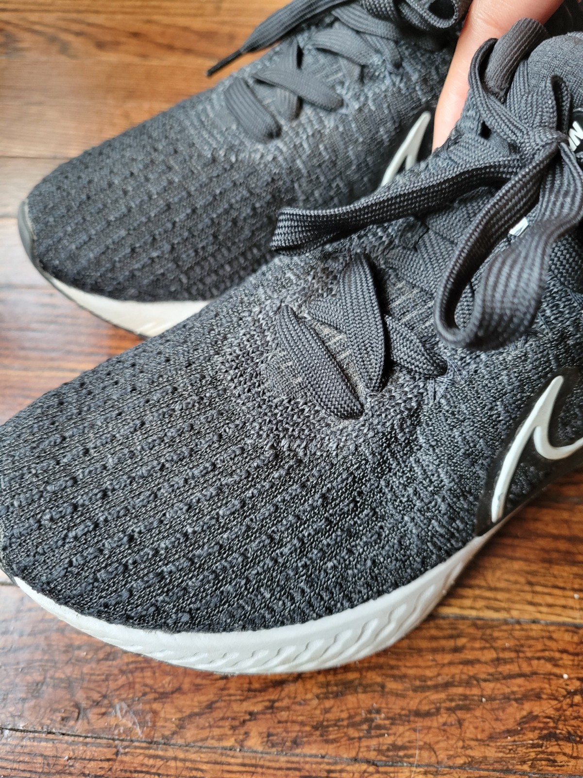 Nike React Infinity Run Womens Sz 6.5 Black Activewear, Casual Running