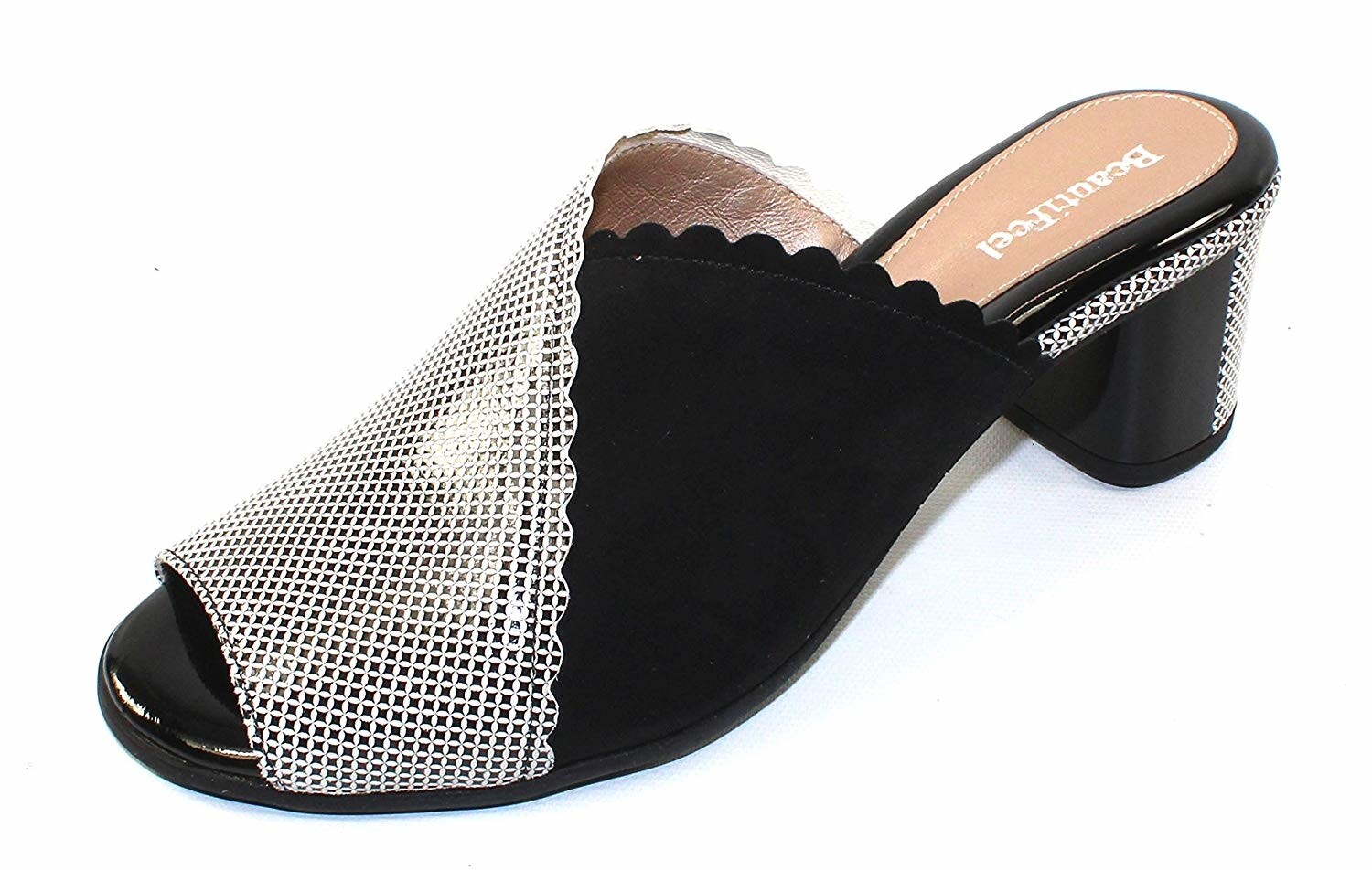 Beautifeel 235058 Women’s Cleo In Nude/Black Pixel Printed Suede – Size 36 M