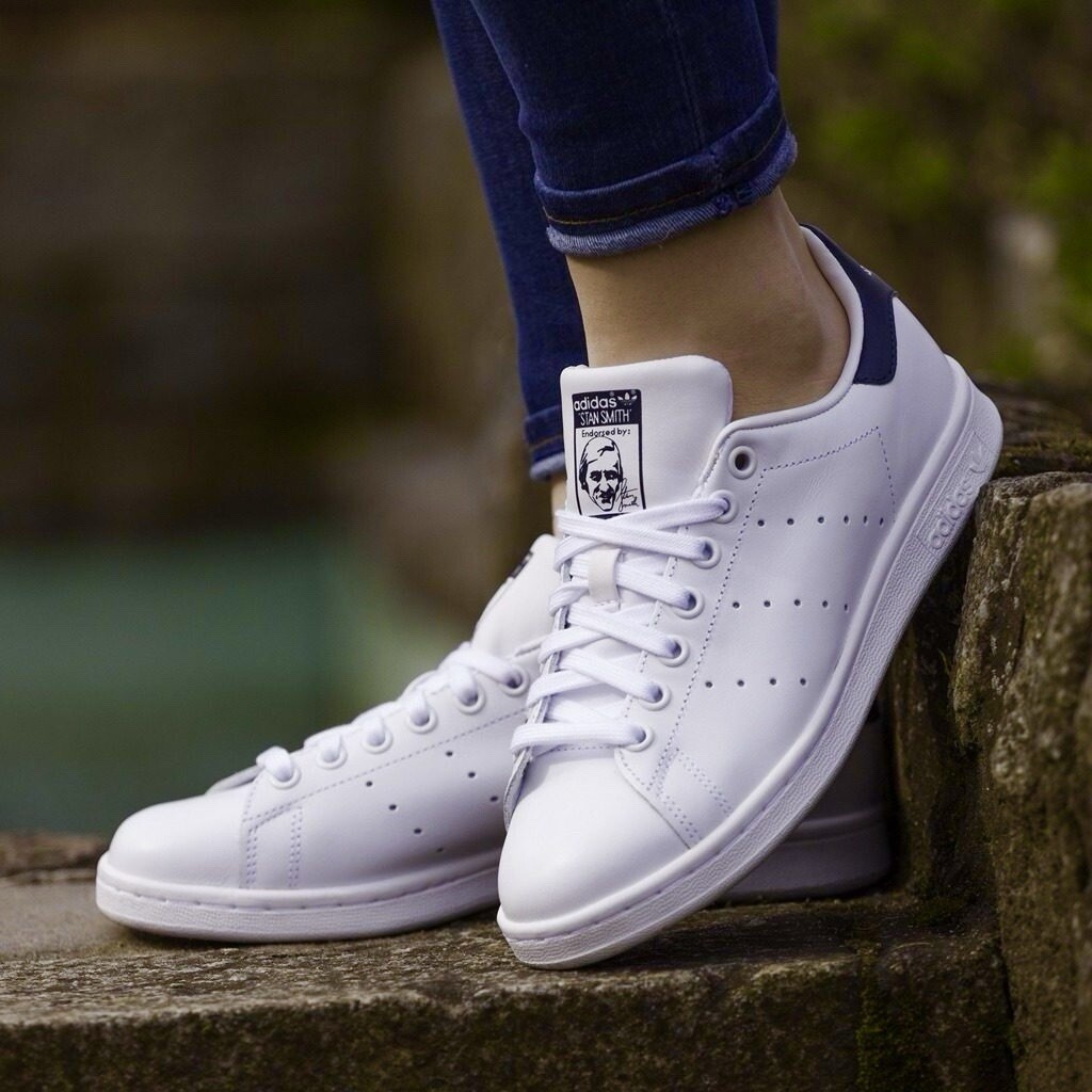 Adidas Originals Stan Smith Women’s Athletic Shoe White Sneakers #224