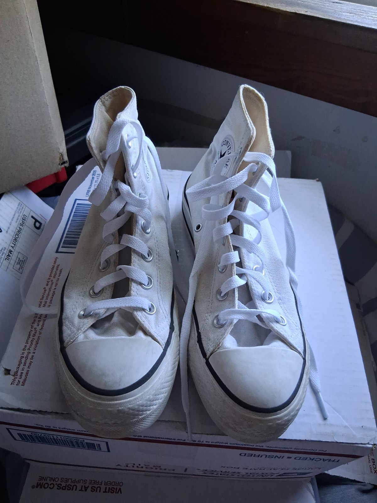 Converse All Star High Tops Platform White Size 5 1/2 Women’s Sneakers