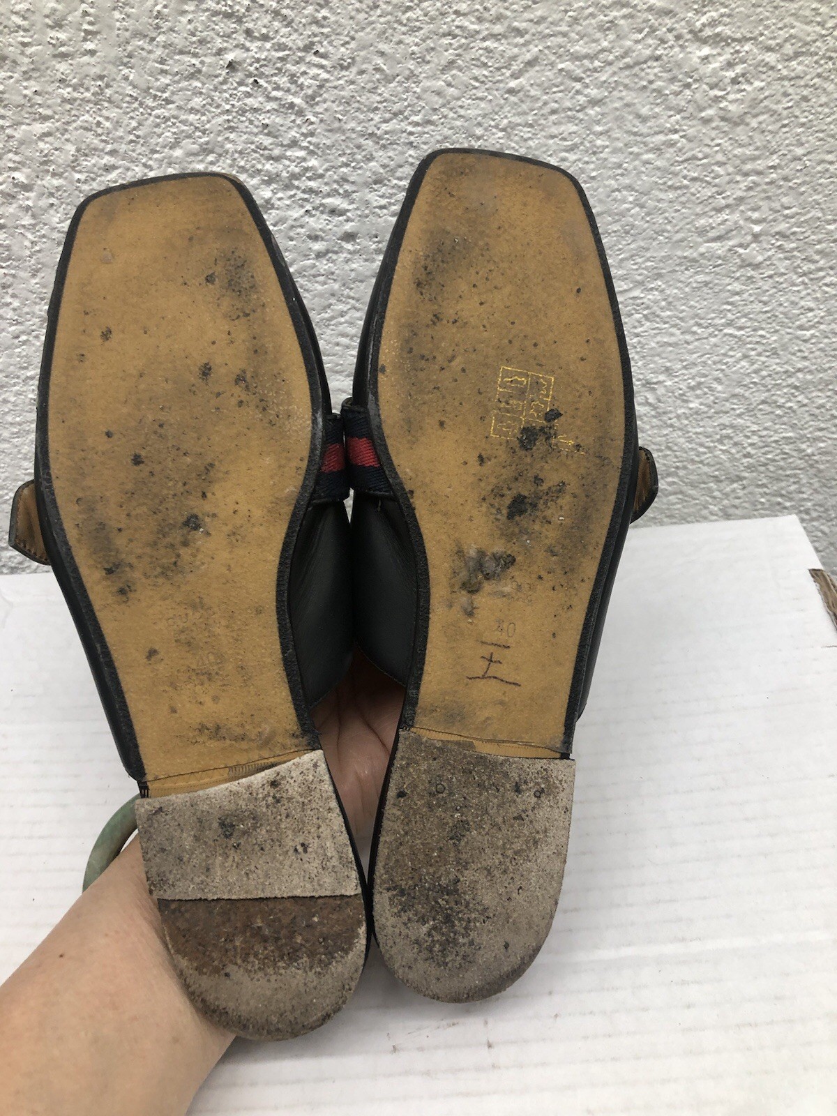 GUCCI Black Princetown Marmont Leather Loafers 10 US 40 EU L451