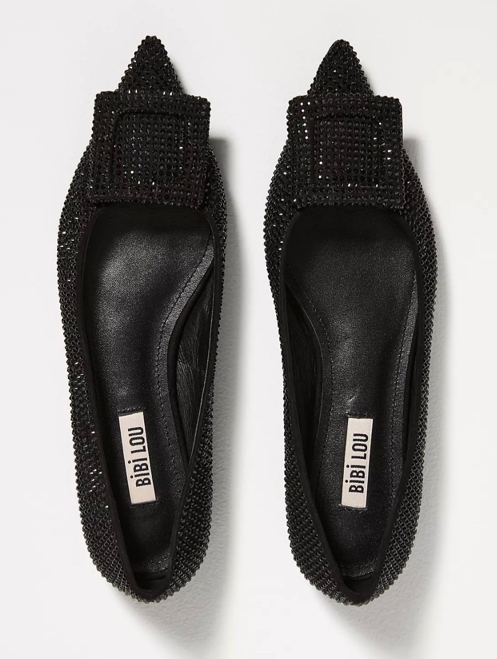 Bibi Lou Hanover Flats BLACK with buckle Women’s size 39. NO BOX