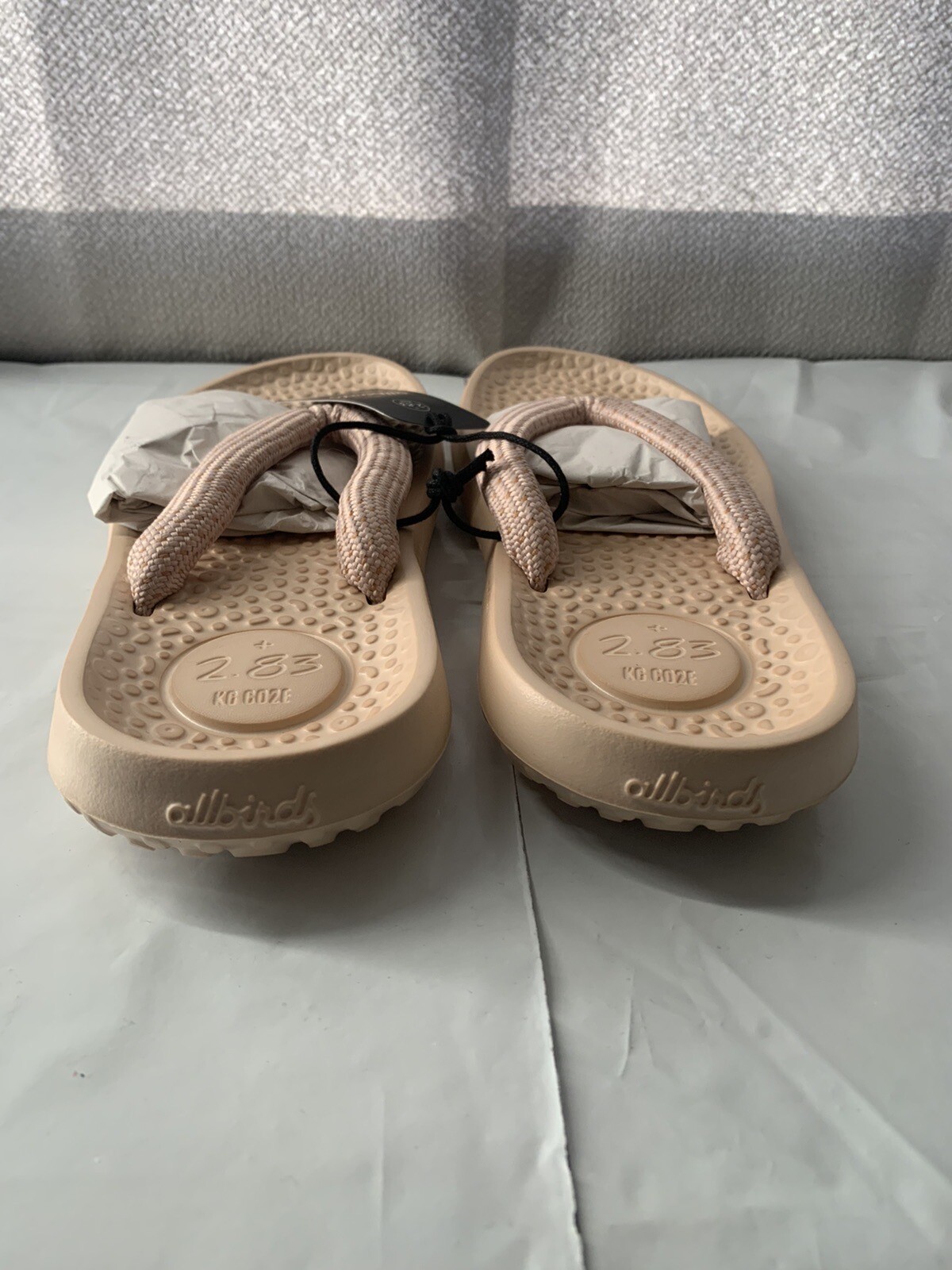 Allbirds Lux Beige Sugar Zeffer Adult Flip Flop Size M11/W13 New