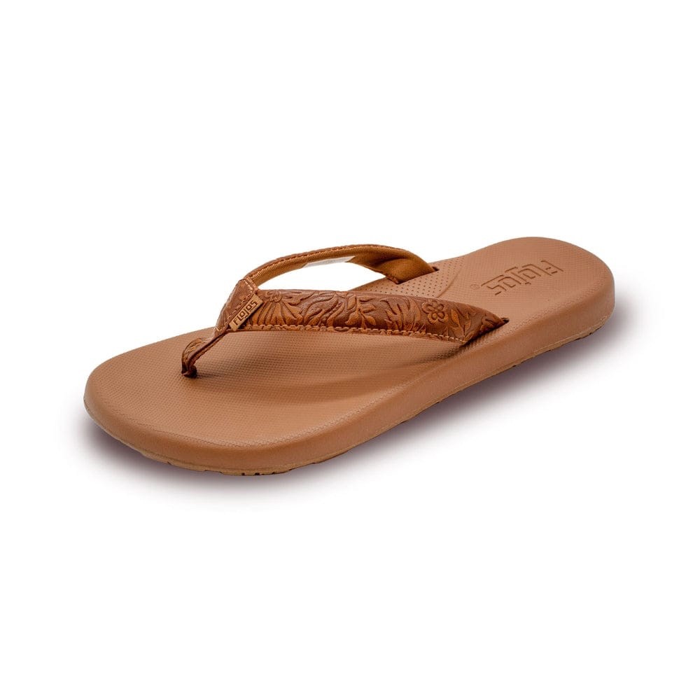 Women’s FloJos Rosita Artisan Memory Flip Flop Sandals, pick size Black/Tan