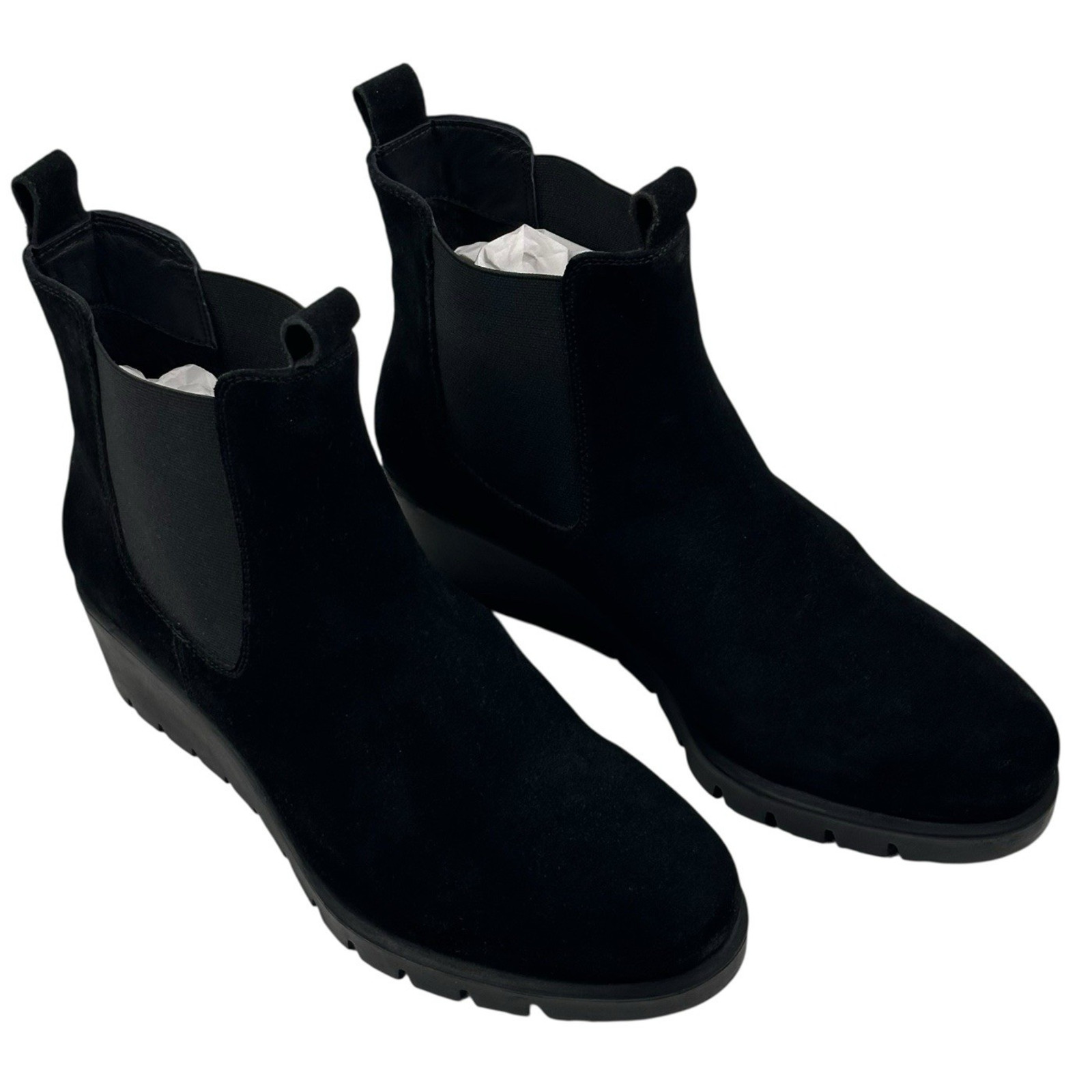 Ara Cascade Black Suede Chelsea Ankle Boots Womens UK 7.5 US 10 New $230