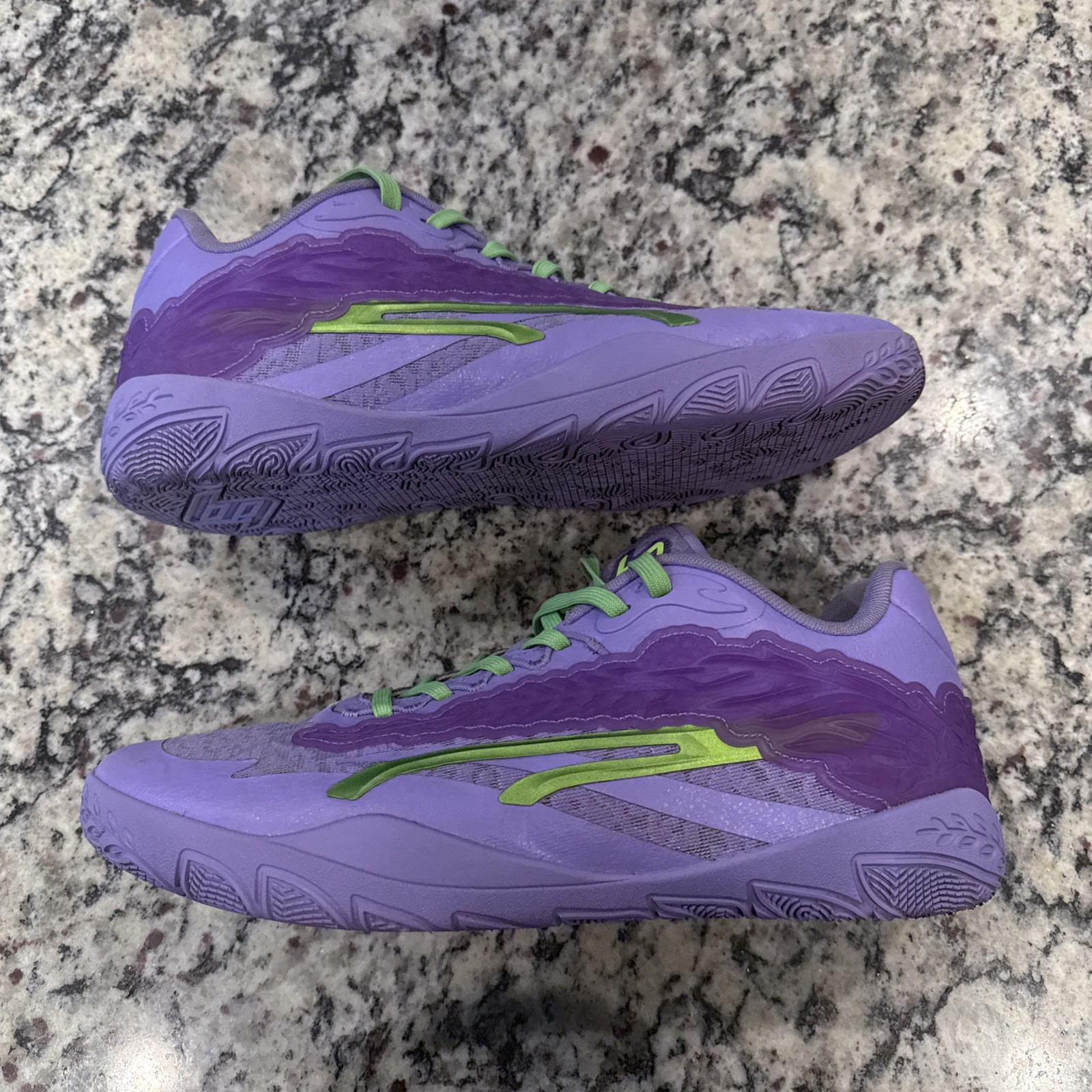 PUMA Stewie X 3 Lace Em Up Basketball Womens 13.5 Purple Sneakers 311346-01