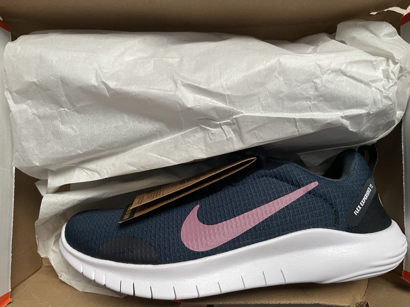 Nike Flex Experience Run 12 Women’s Running Low Top Mesh Navy/Pink DV0746-401