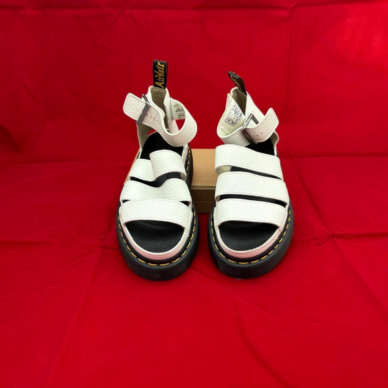 Dr-martens Women’s White and Cream Sandals
