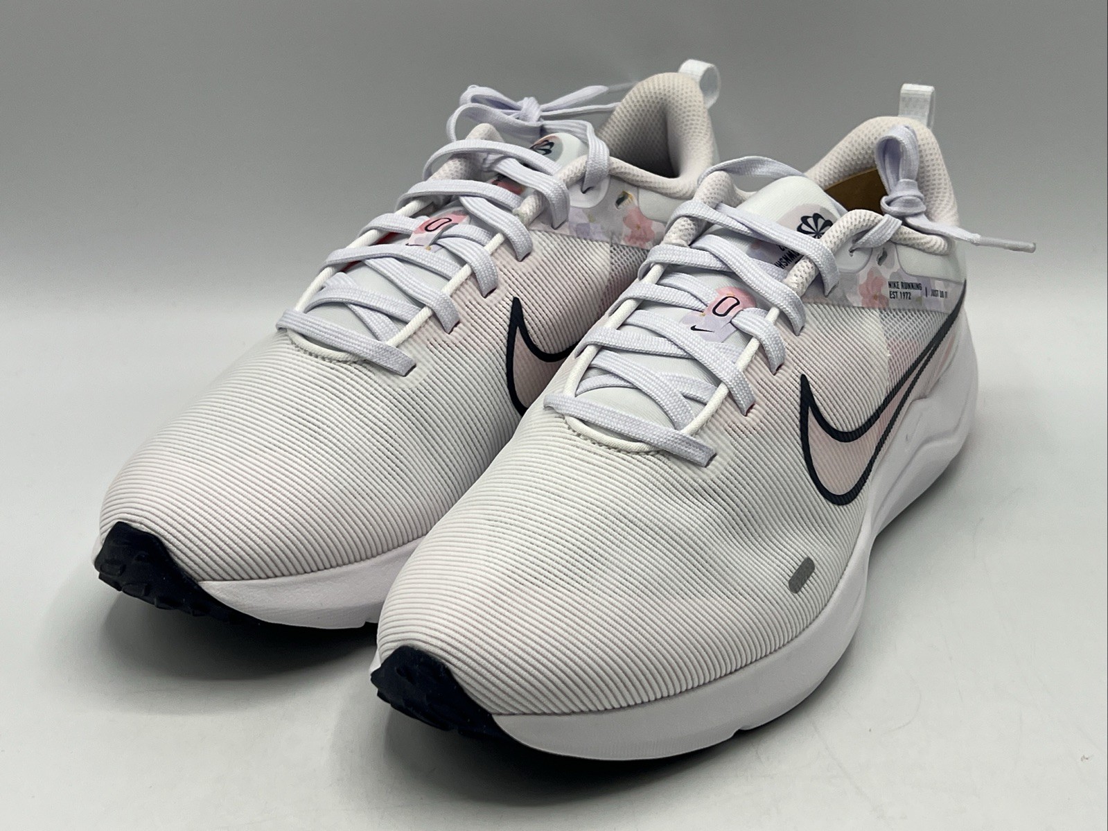 Nike Downshifter Women’s Size 9.5 White Pink Sneakers DX7885 100 New