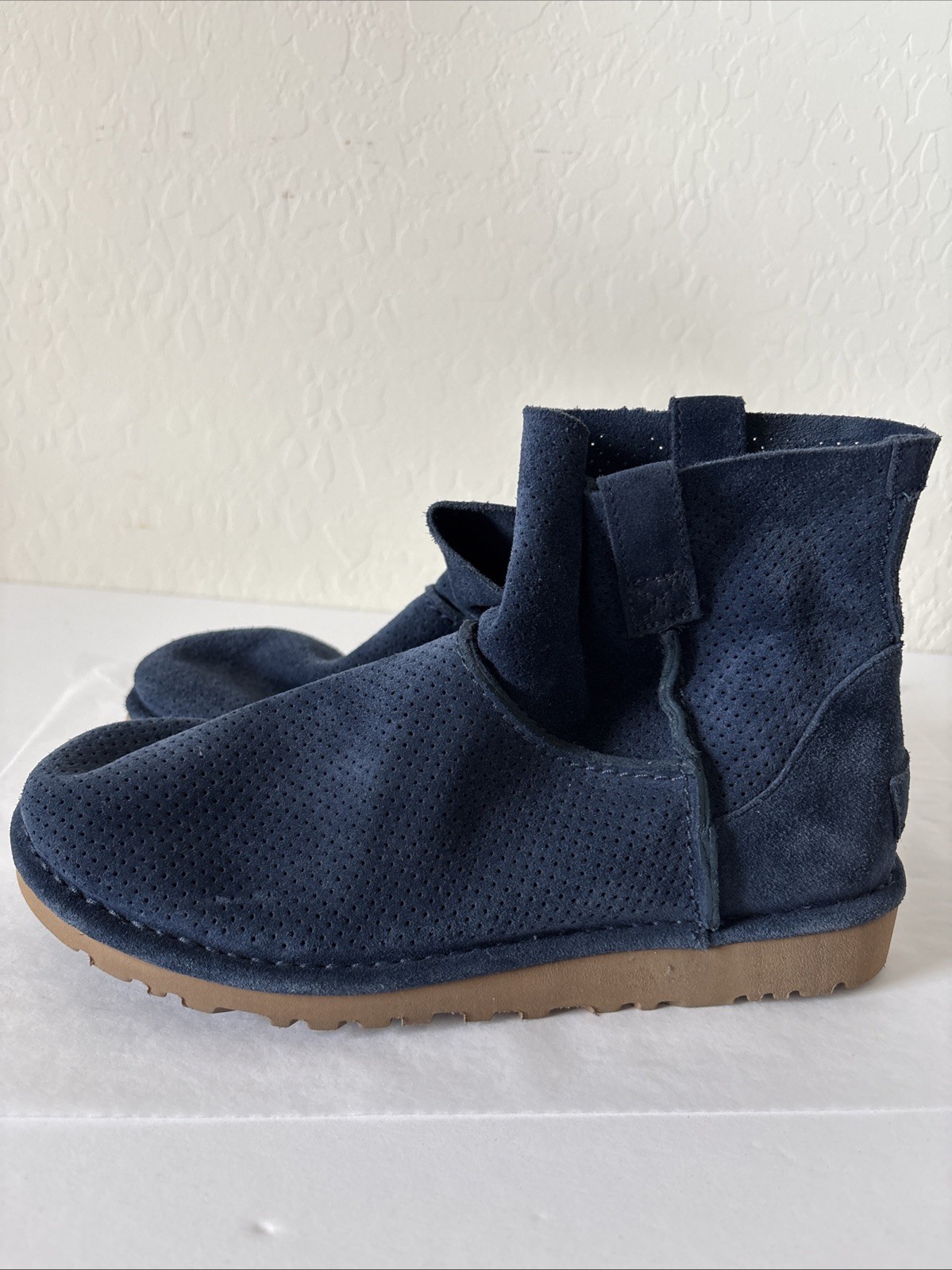 UGG Classic Unlined Mini Perf Boots Blue size 7