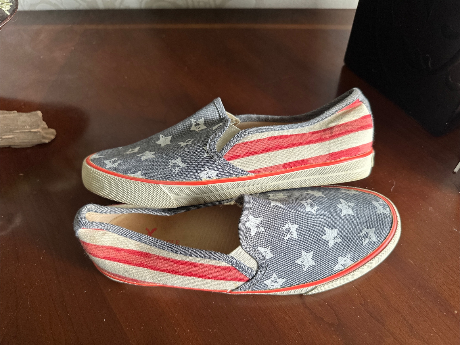 American Eagle Outfitters Women’s 8 Stars & Stripes American Flag Loafers Shoes
