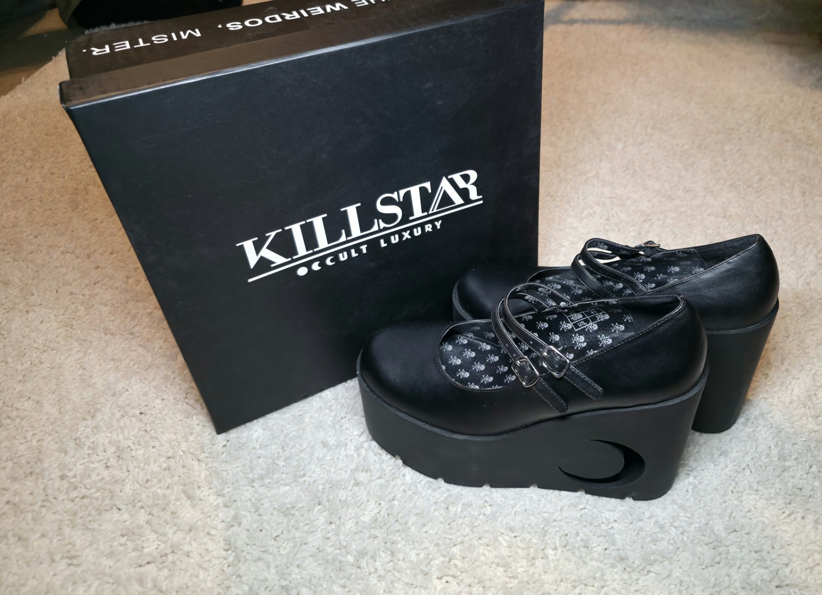 Killstar Platform Lunar Doll Mary Janes Size 10