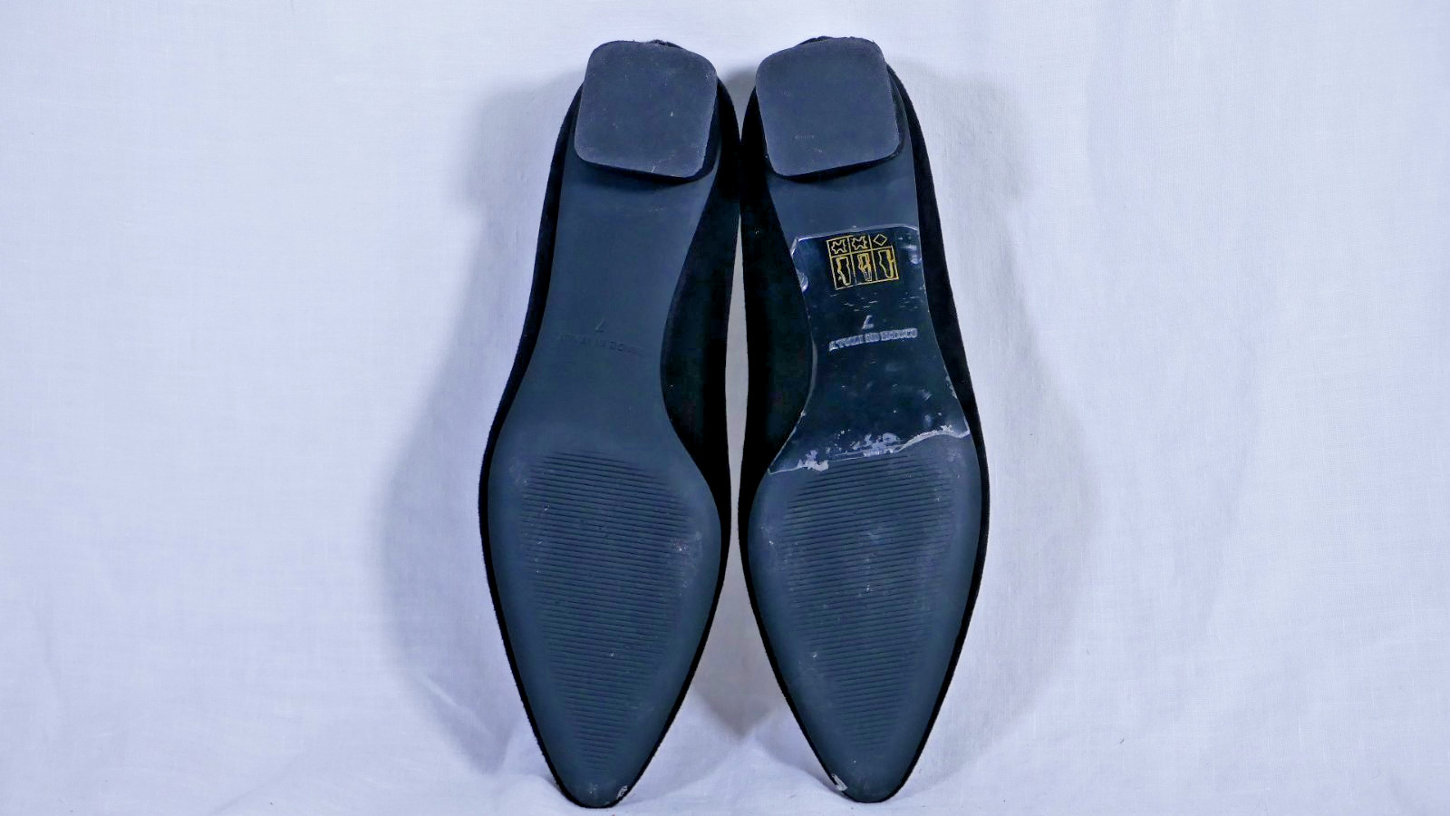 Everlane Suede Kitten Heel Pointed Toe Shoes Size 7
