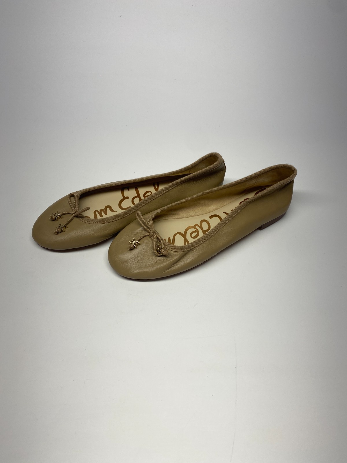Sam Edelman Womens Round Toe Felicia Leather Flats Shoe Sz 6