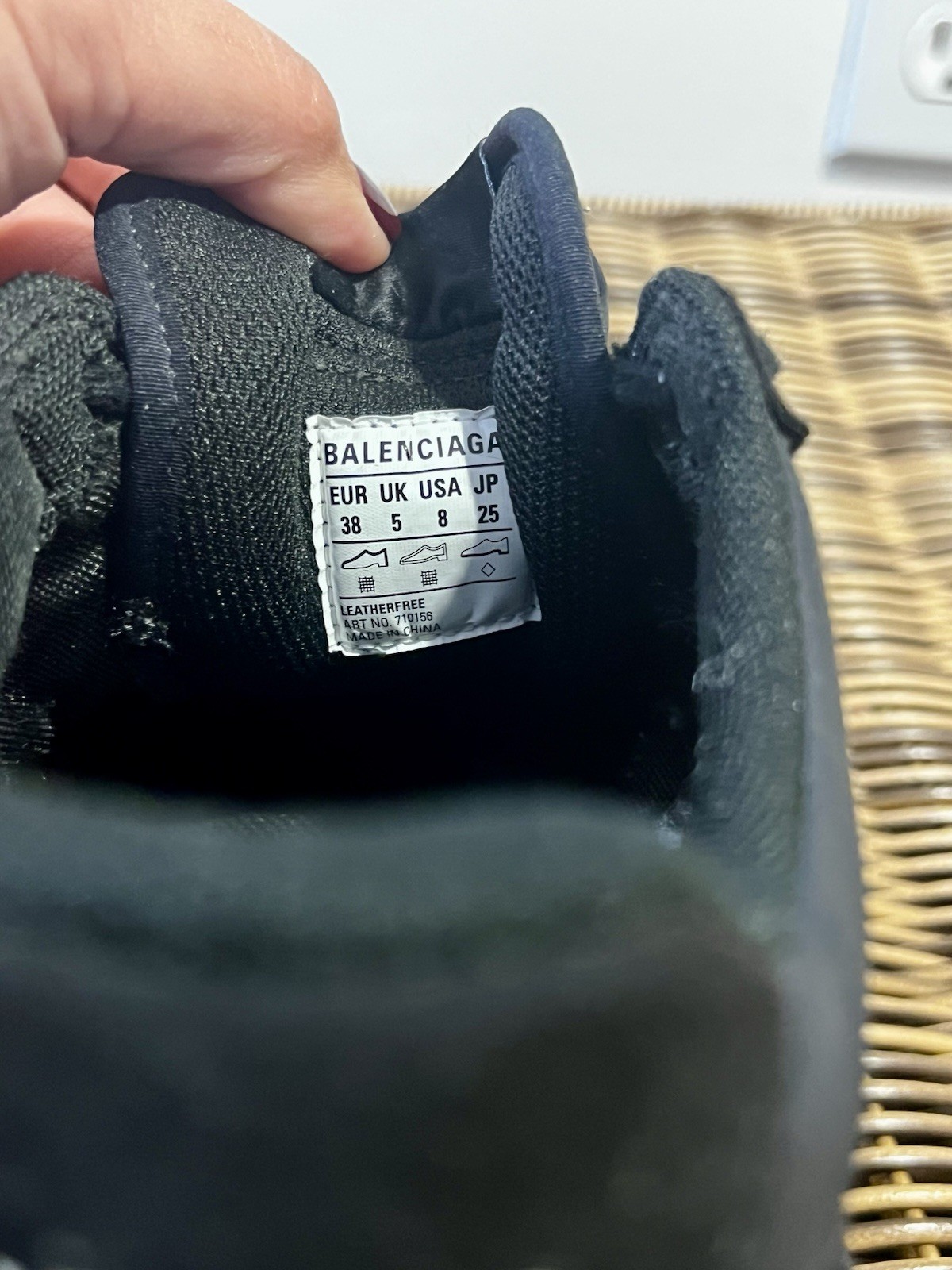 Women’s Balenciaga Black Triple S sole sneakers