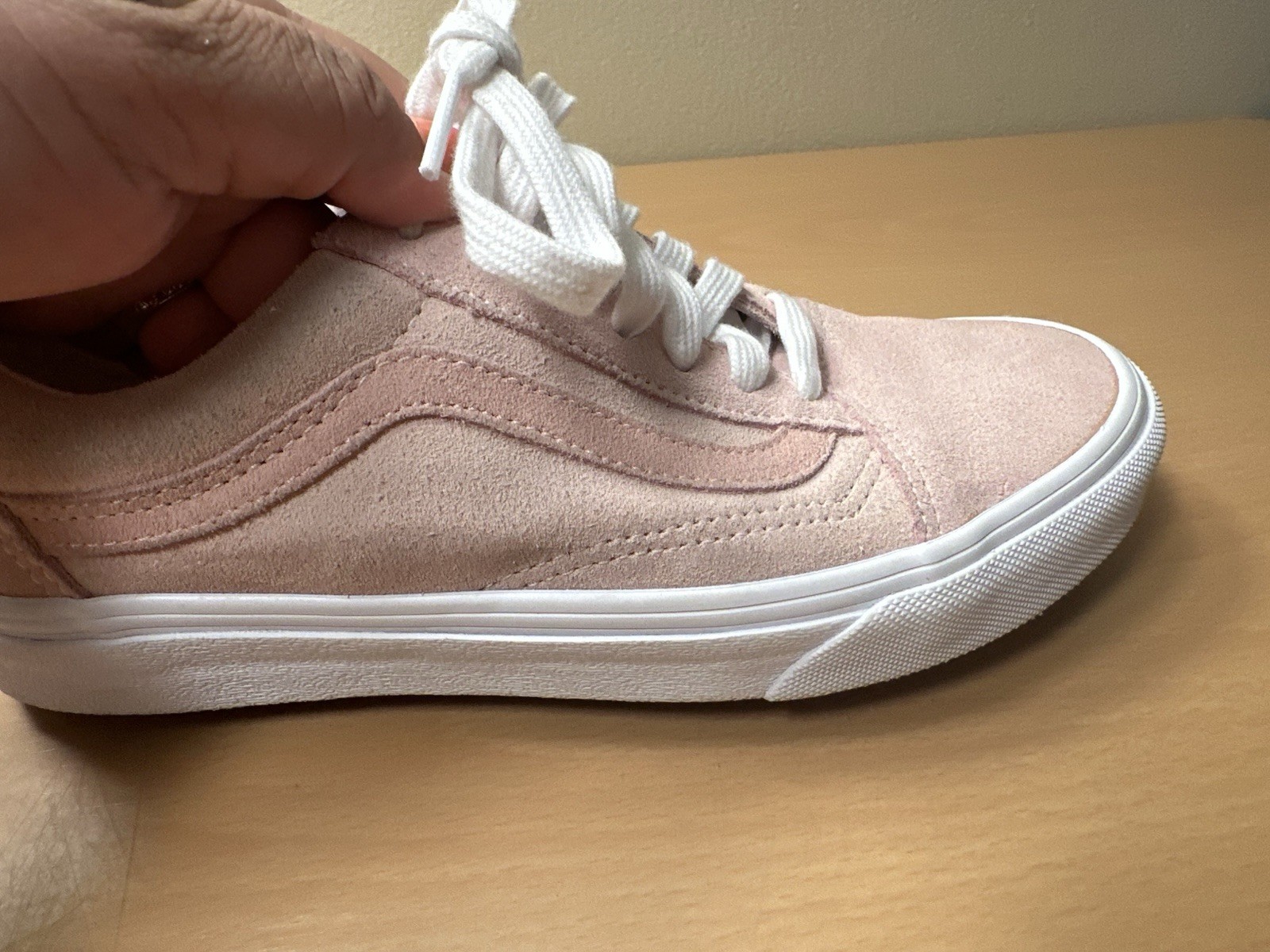 Vans 721454 Pink Suede Unisex Shoes Size Men’s 5 Women’s 6.5