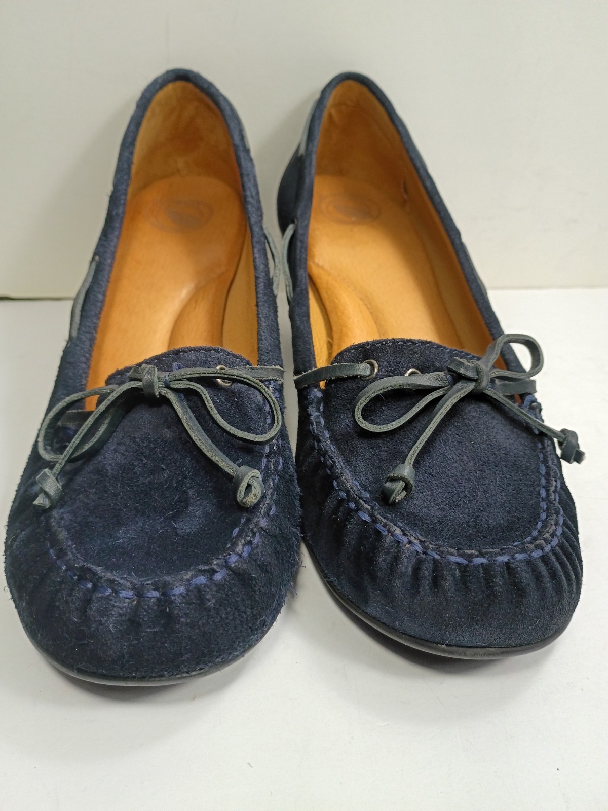 Nurture by Lamaze Leather Dover wedges size 11M Navy blue