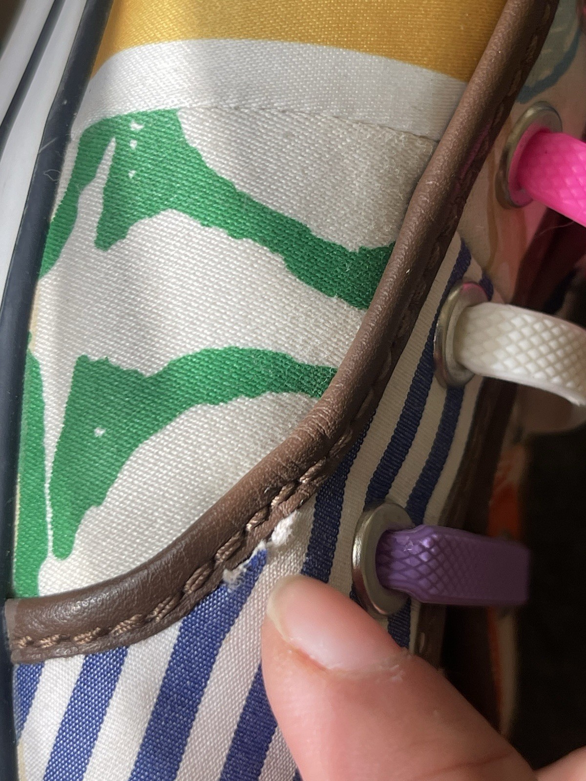 Coach Daphney Patchwork Canvas Sneakers Sz 9M Multicolor Pls. Read & See Photos
