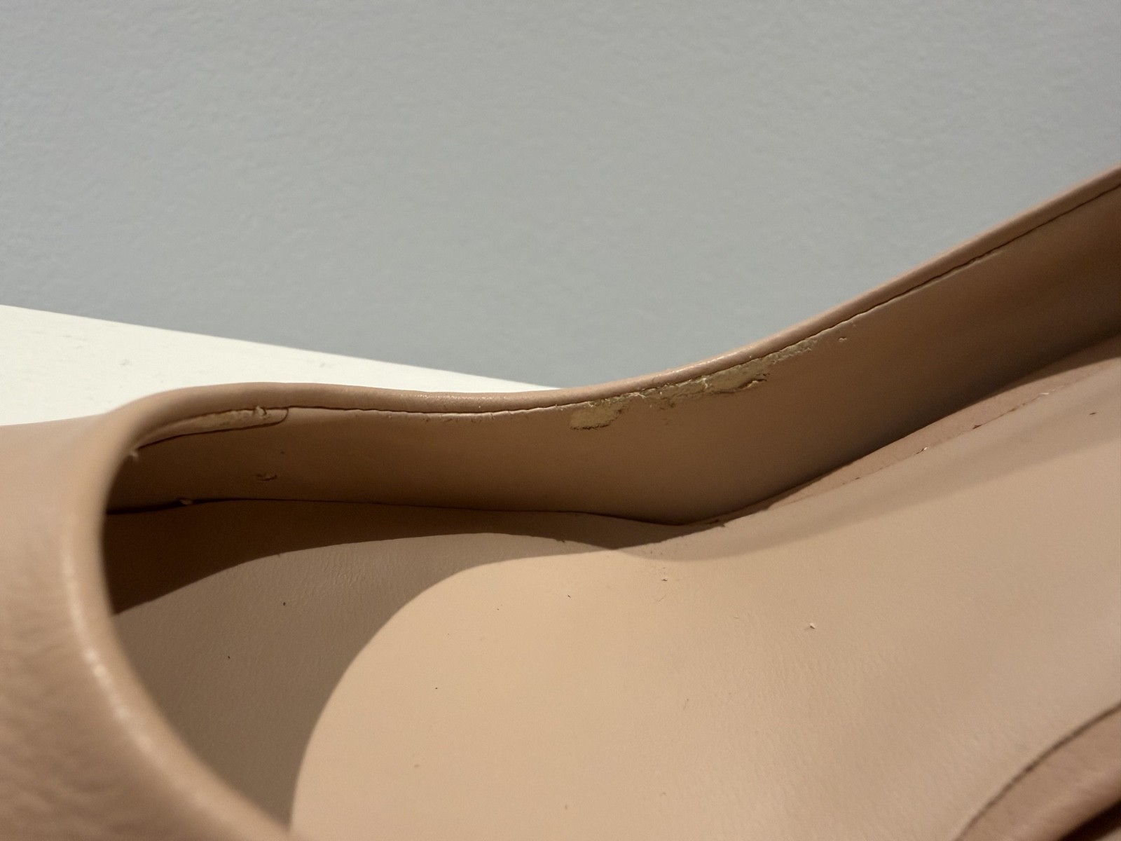 KARL LAGERFELD PARIS Royale Leather Stiletto Pumps – Nude – Size US 7.5 / EU 38