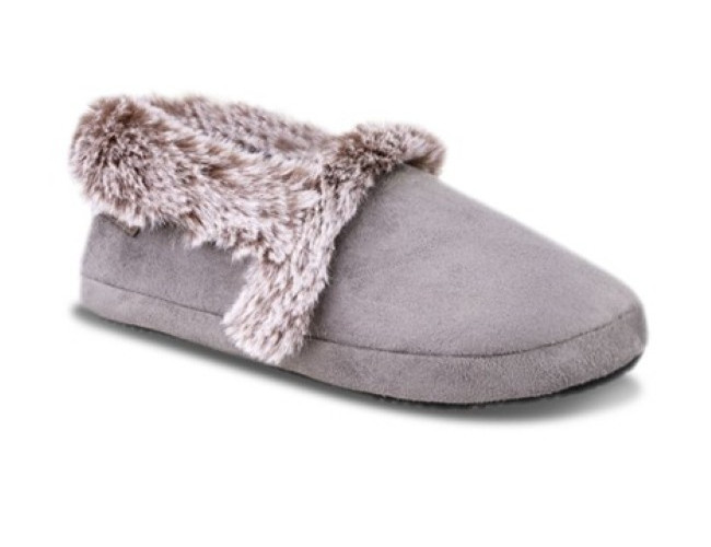 ISOTONER BLAKE Microsuede Slippers A-line Rubber Bottom Women’s Size 5-6 NWT $36