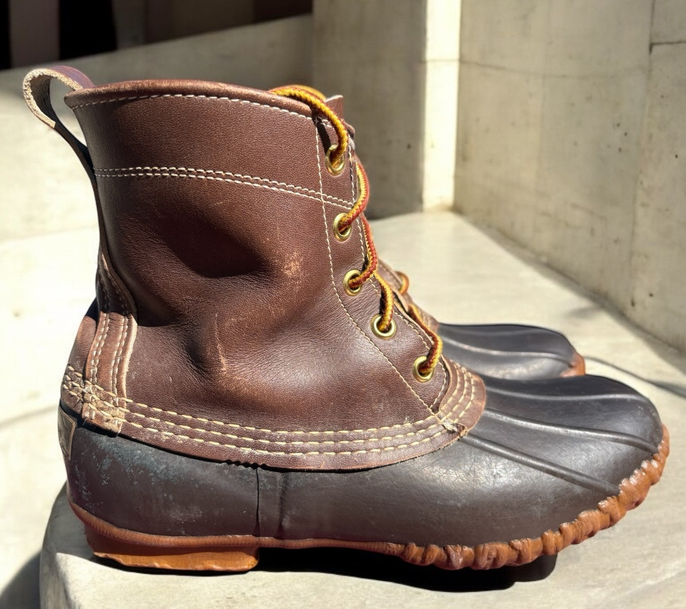 Vintage LL Bean Boots Womens 8M Maine Waterproof Hunting Shoe Duck Boot