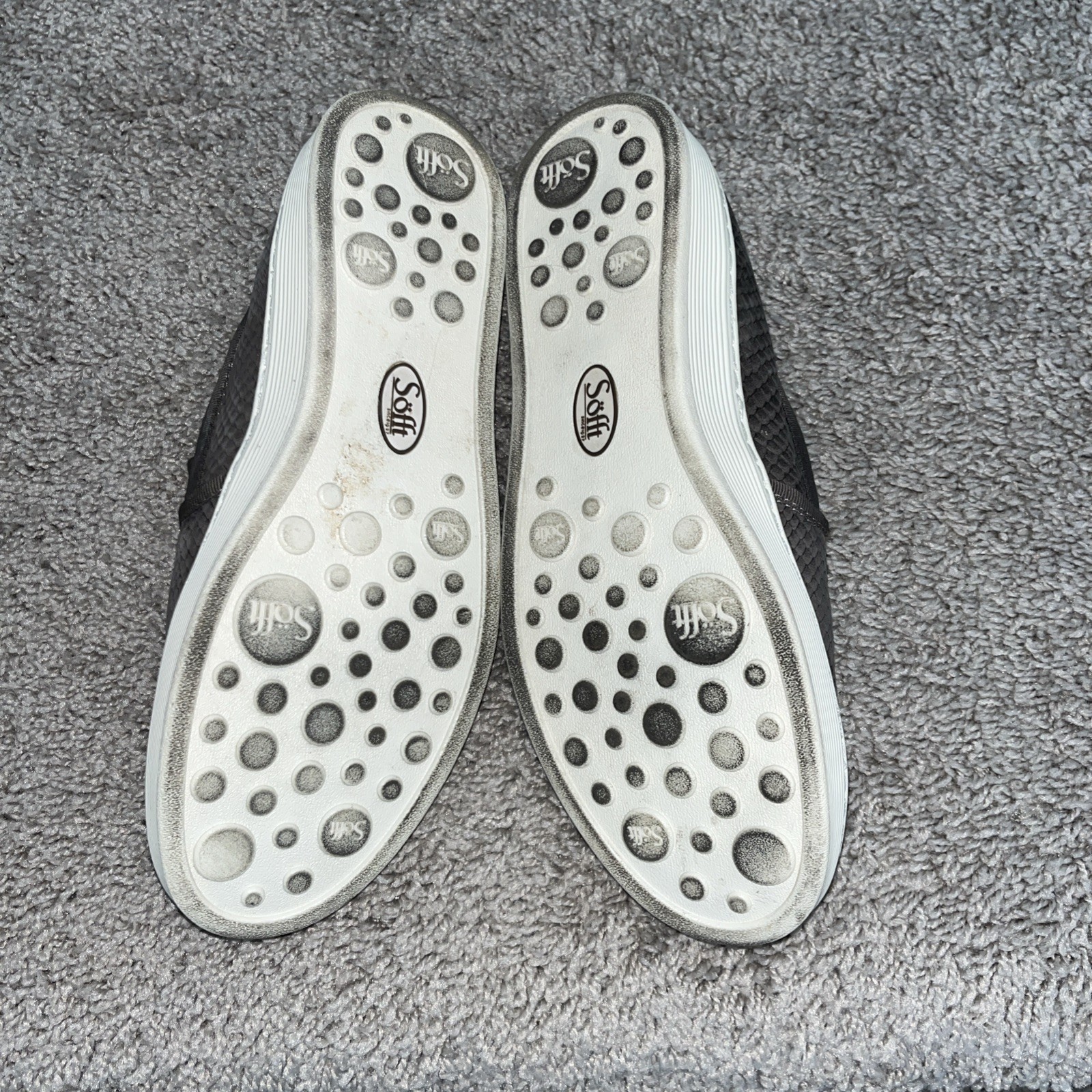 Sofft Womens Somers Sneakers Slip On Shoes Woven Comfort Leather Grey Size 8M