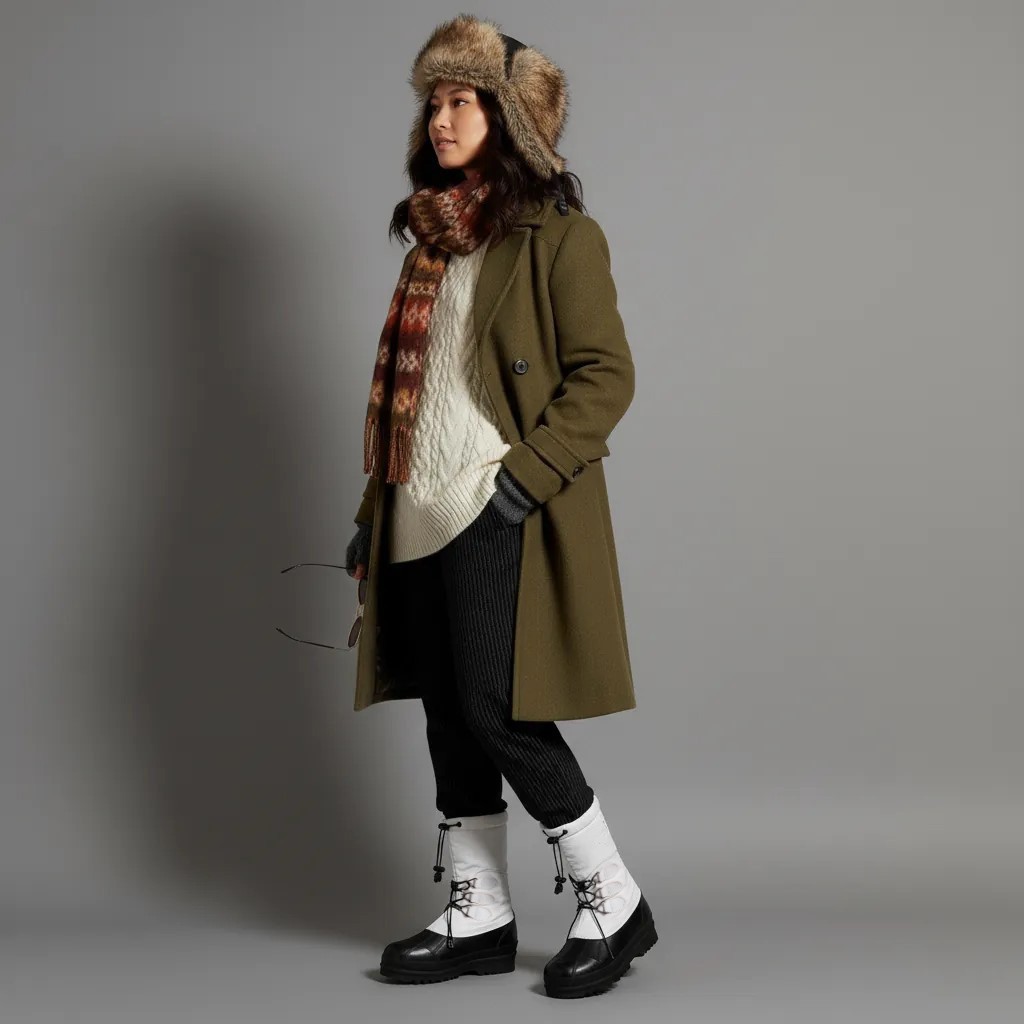 NP~150€ Superga Alpina snow boots 39 retro winter boots rubber textile White