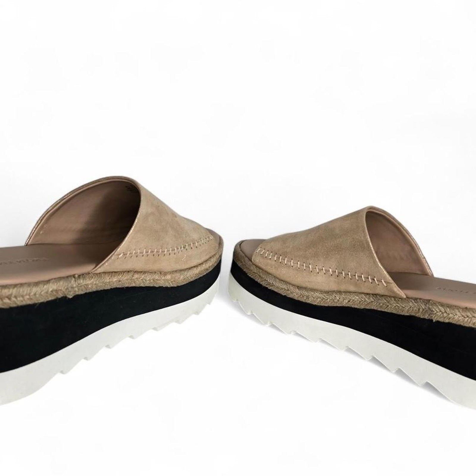 Free people Metallic Platform Slide 8.5
