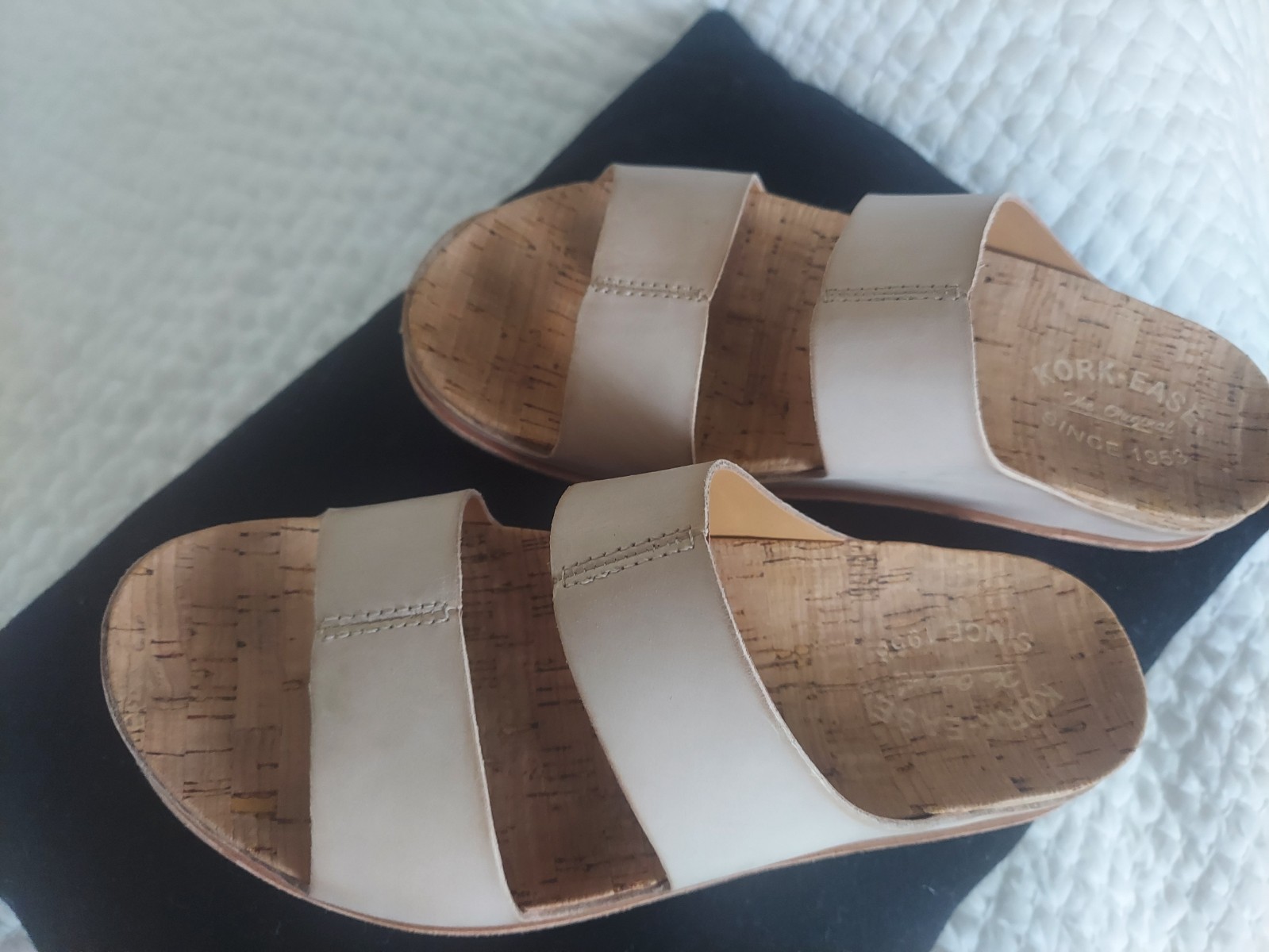 Kork Ease leather slides size 8 new without box