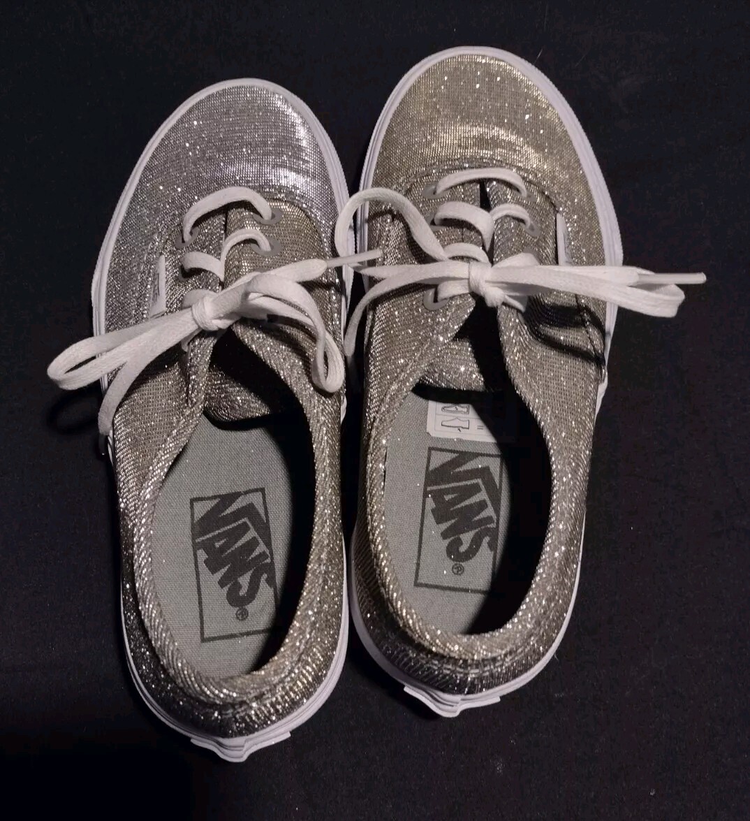 Vans New Gold Silver Glitter Sneakers Women’s Sz 5 Men’s Sz 3.5 Y2k
