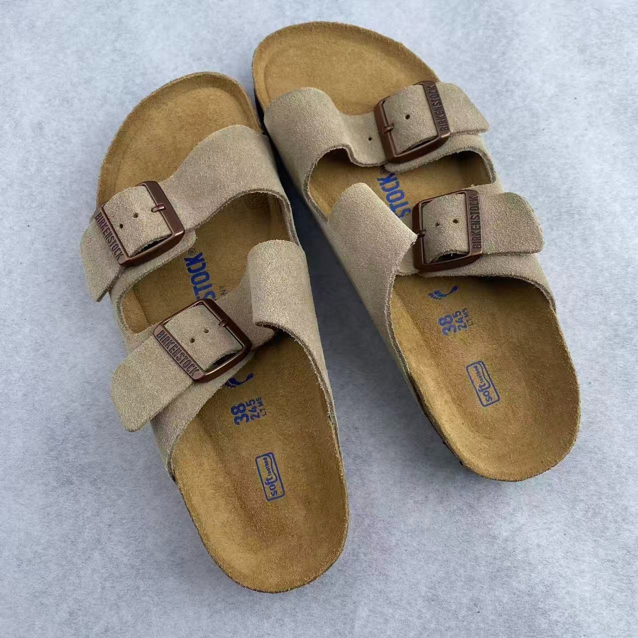 NEW Birkenstock Arizona Suede Leather Soft Footbed Unisex Sandals All Colors