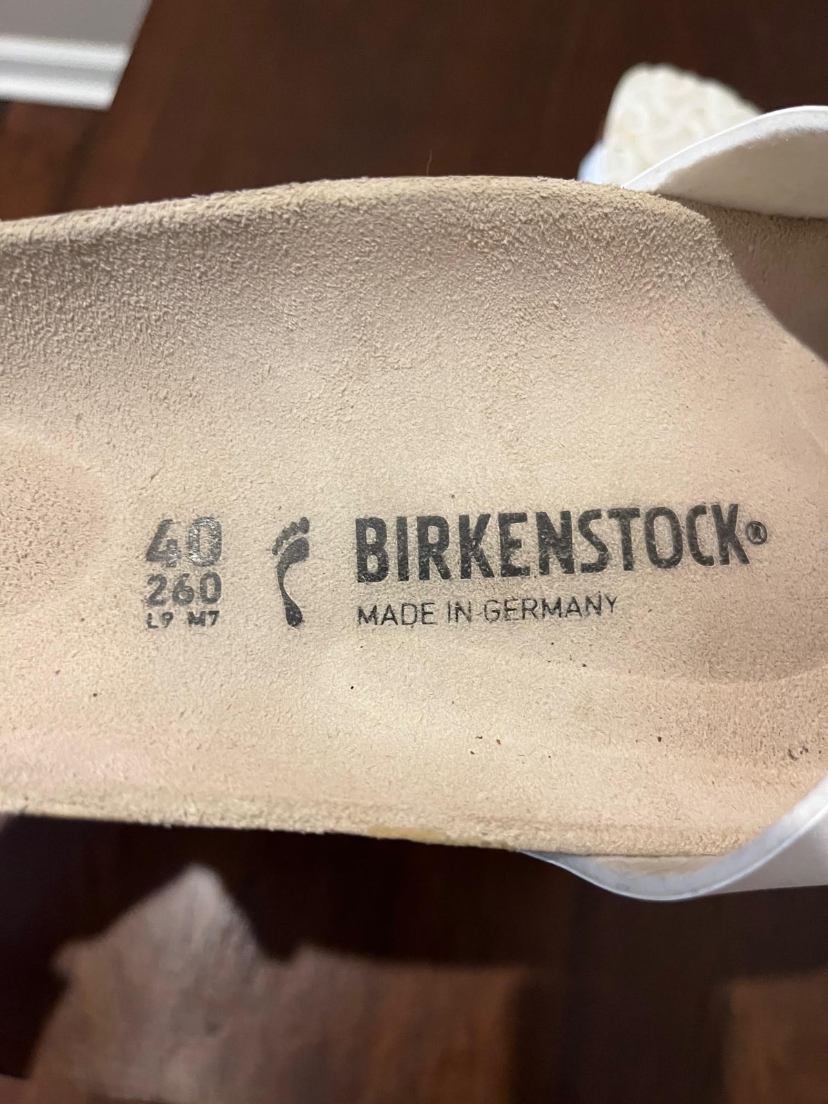 White Birkenstock Madrid Sandals – size 40, great condition, original