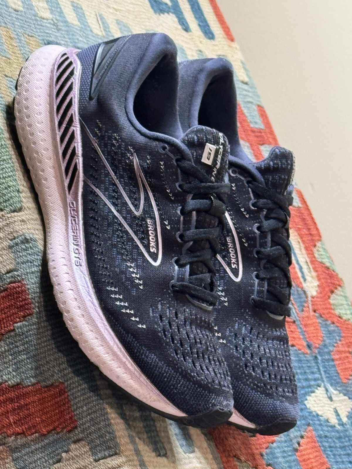 BROOKS Glycerin 19 Black Ombre Metallic Women’s Size 9 1203441B074 Running Shoes