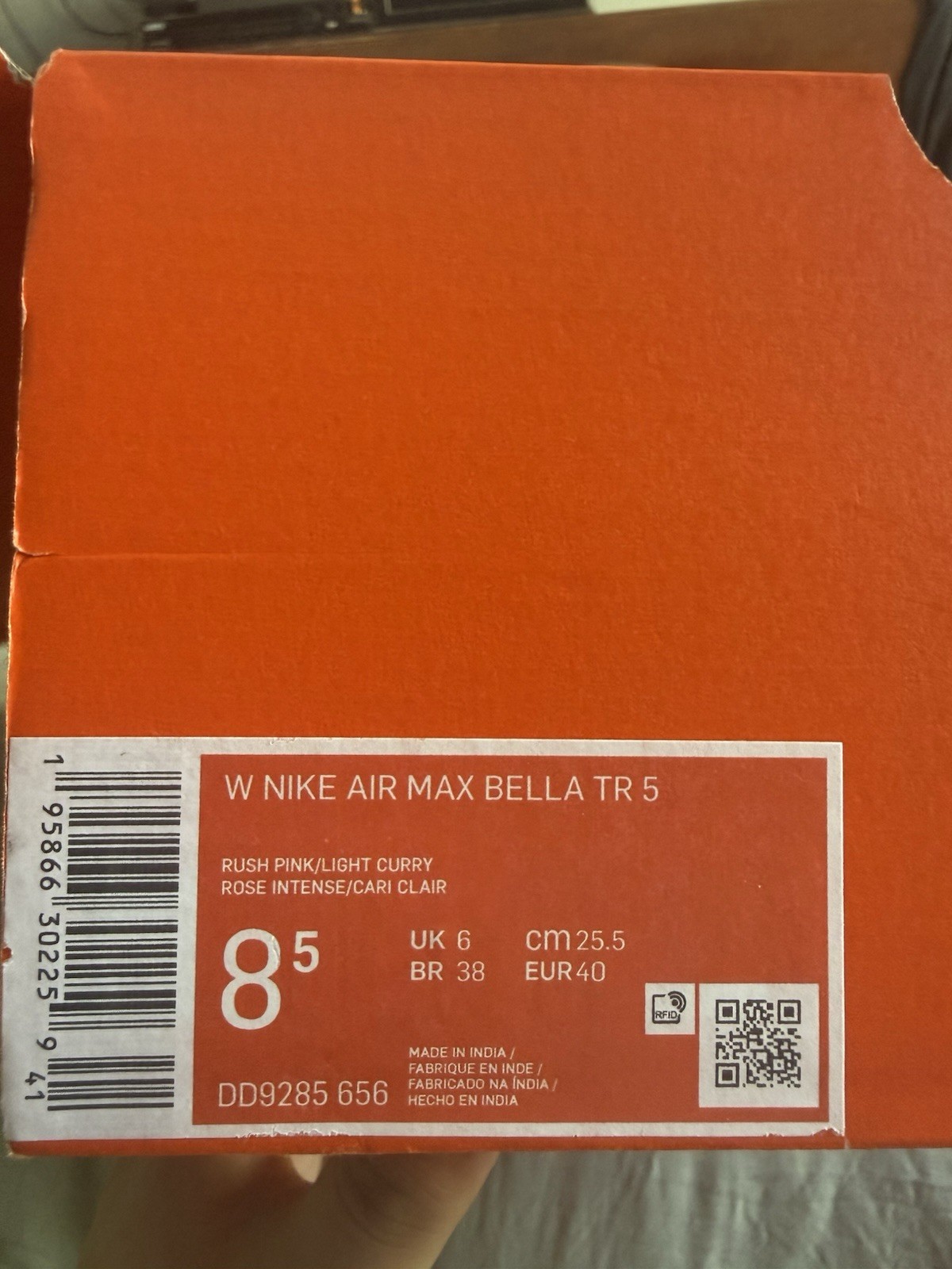 Size 8.5 – Nike Air Max Bella TR 5 Rush Pink W
