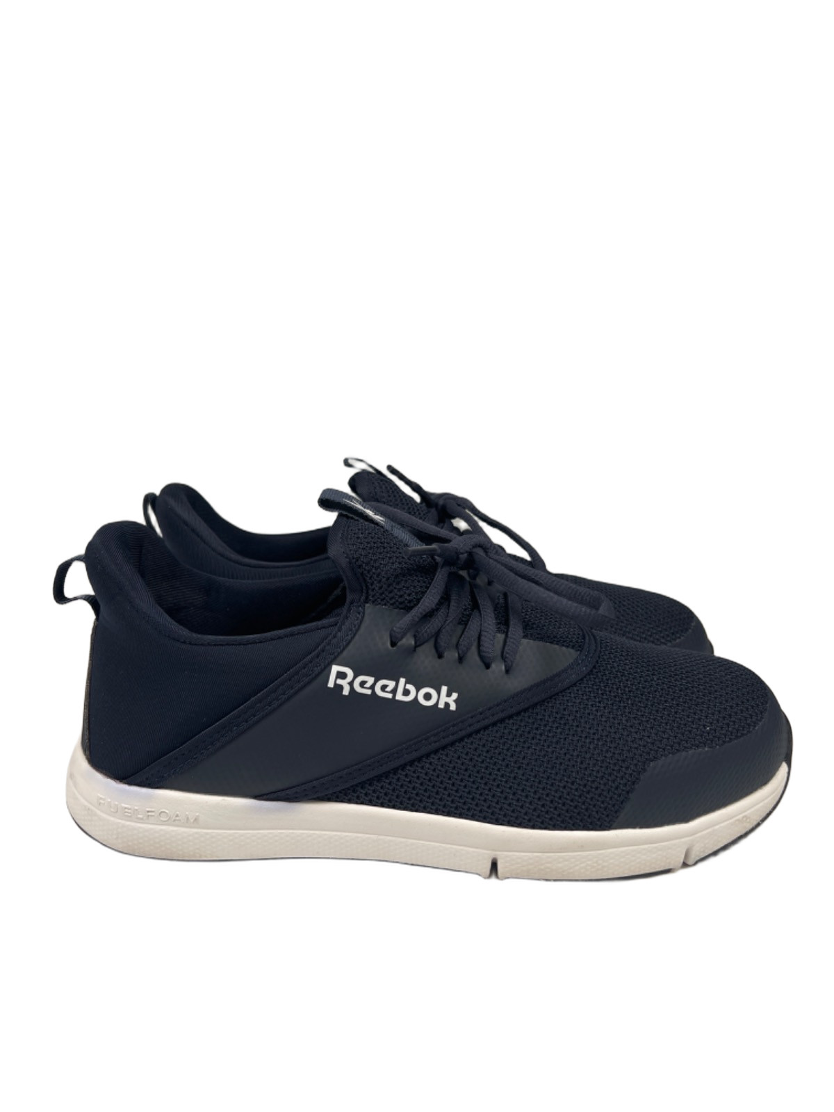 Reebok Women’s Blue/White DayStart Slip Resistant Lace Up Work Sneakers – 9