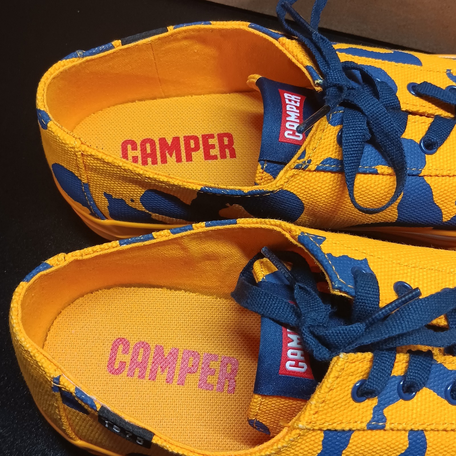 Camper Cameleon 1975 Shoes Womens Size US 10 EU 41 Orange Blue Recycled Cotton