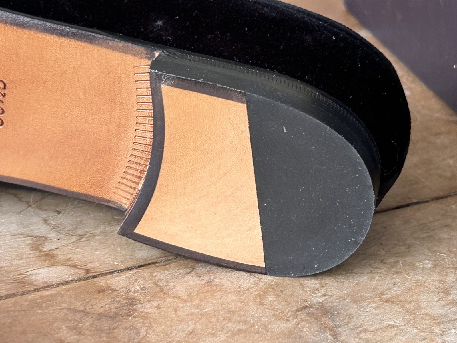 Ralph Lauren Purple Label Alonzo Deco Slipper Black Size 36.5B New*Read‼️