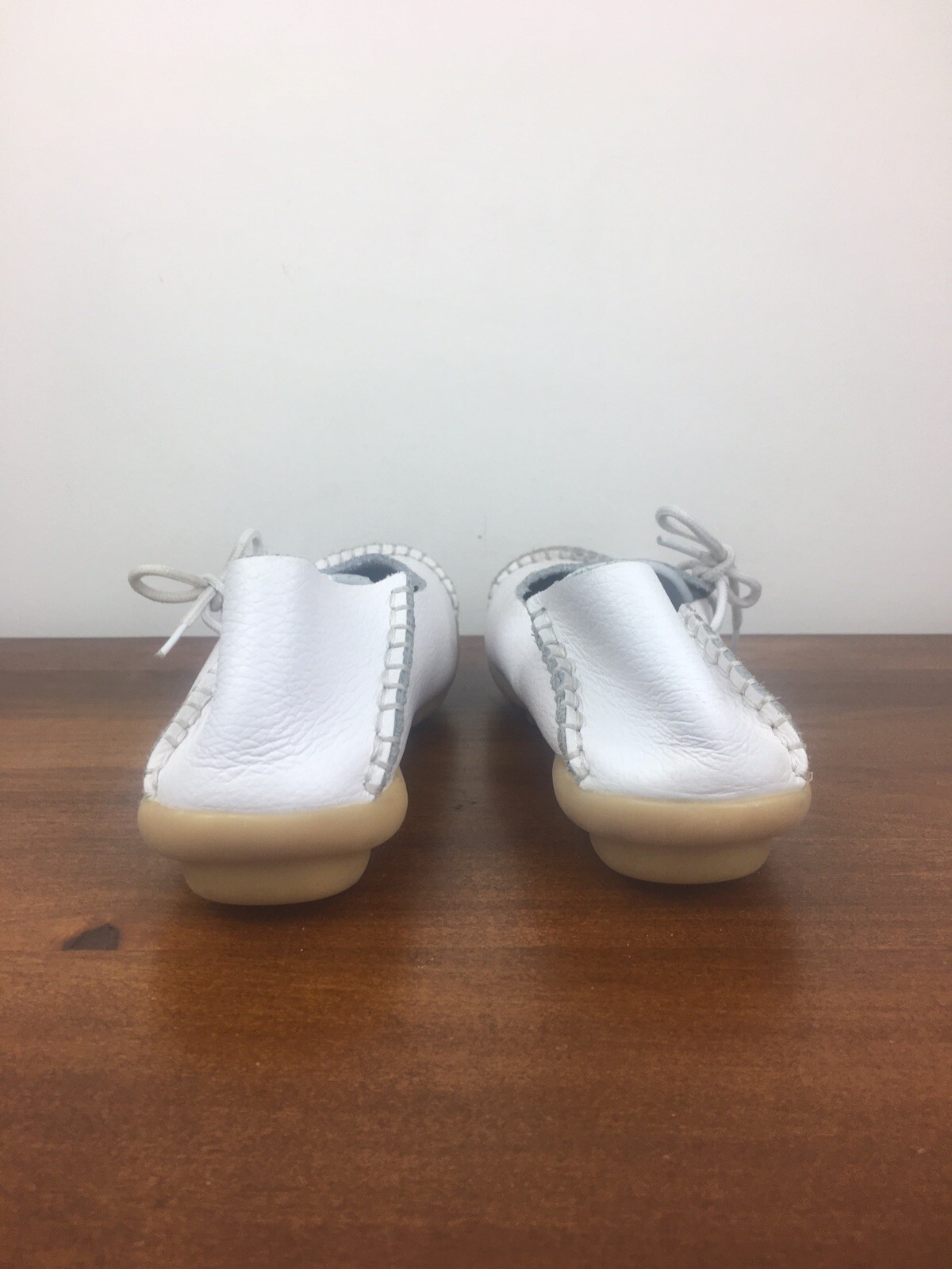 FASHION SHOES Women’s White Soft Leather Casual Shoes Size EU 37 US 6-6.5