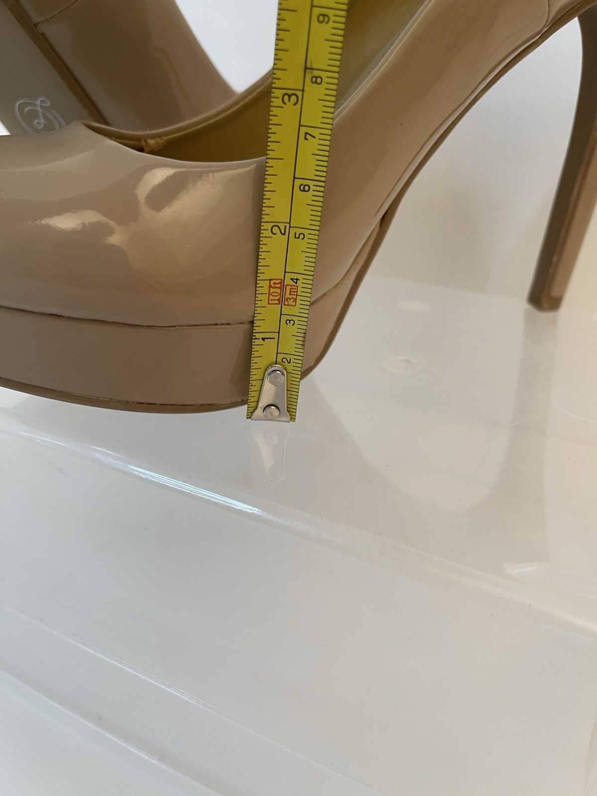 Chinese Laundry Women’s Nude Beige Dress Shoes Size 9.5 Stilettos Platform Heels