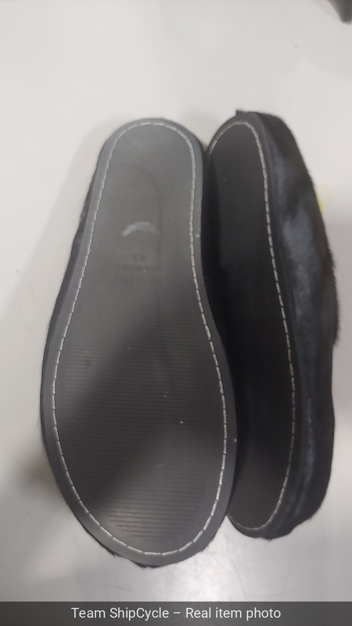 Marni Black long haircalfskin Fussbett sabot G2U
