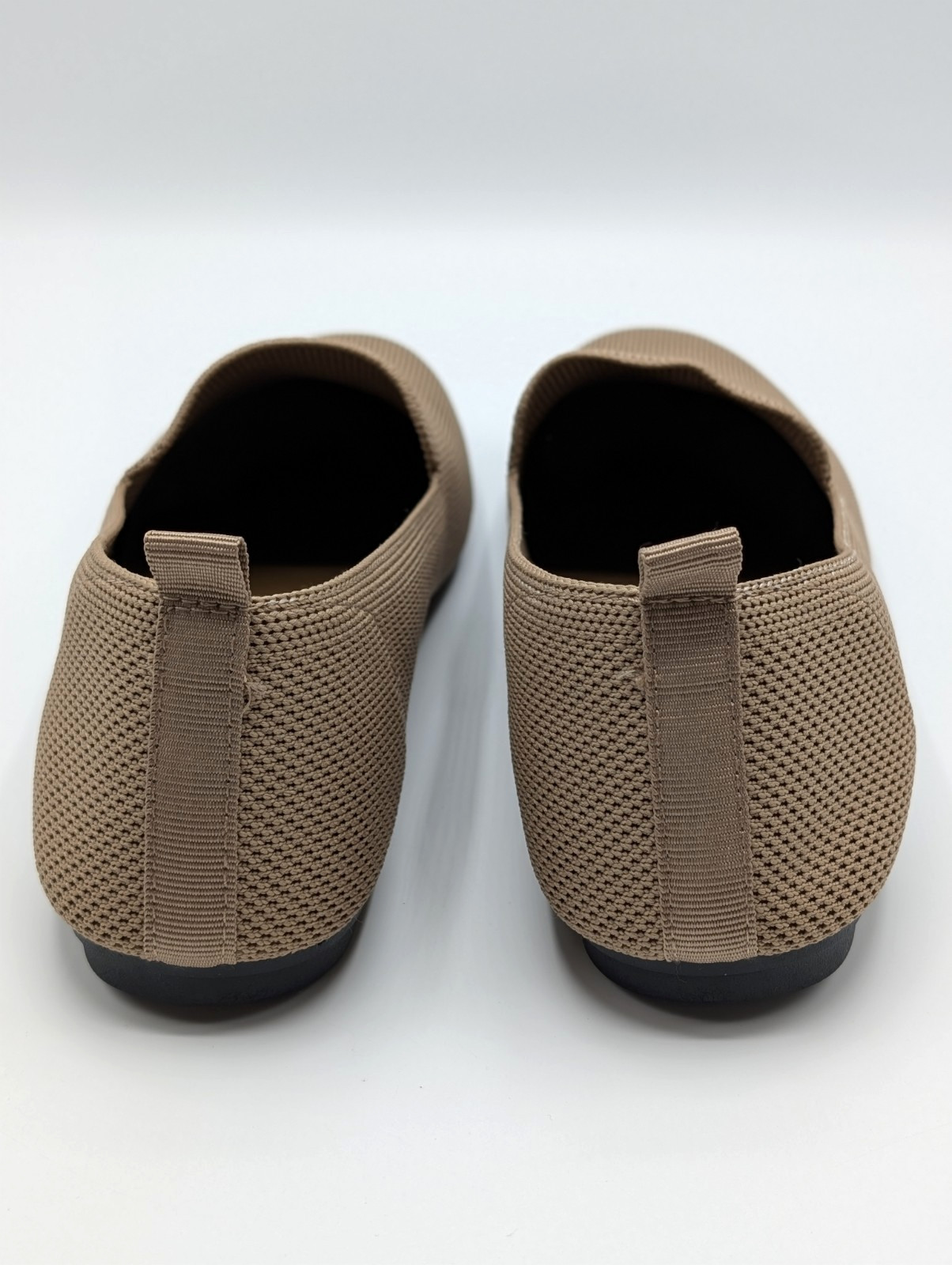 Mia Girl Shoes Women’s 7.5 Sand Slip On Flats Aby Knit Fabric