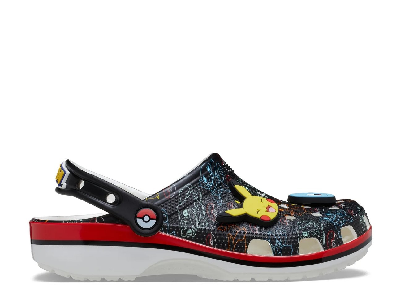 Crocs Pokemon Print Classic Clogs With Jibbitz Unisex Adults MSRP $70