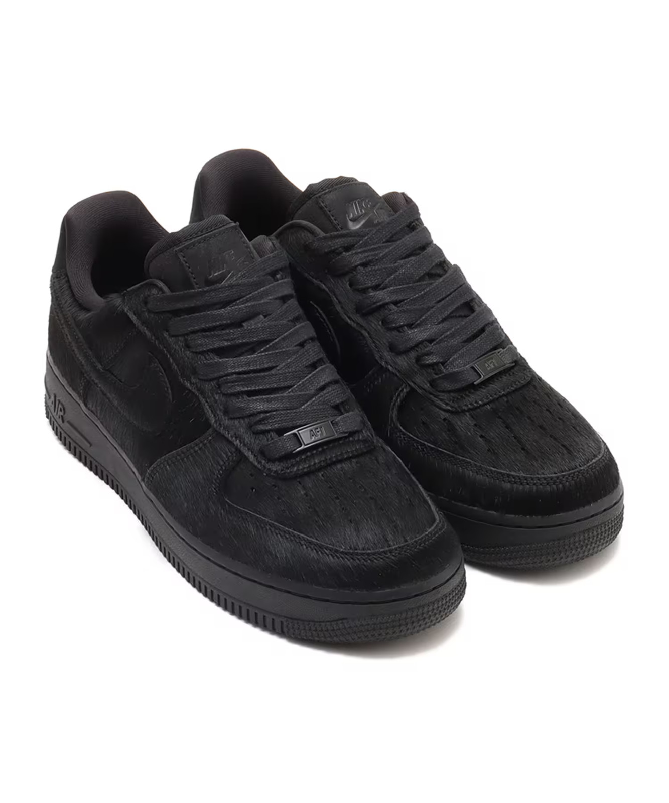 II7398-001 Nike Air Force 1 Low Faux Pony Hair Black (Women’s)
