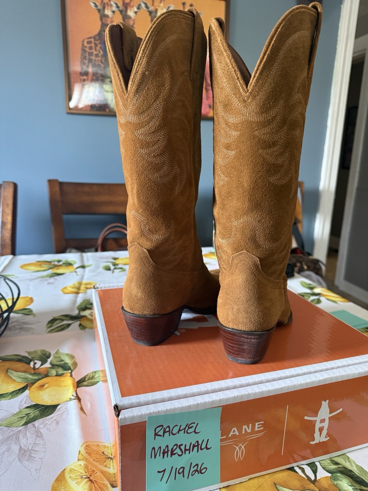 Tecovas Sienna Suede Annie Western Cowboy Boot Women’s 7.5