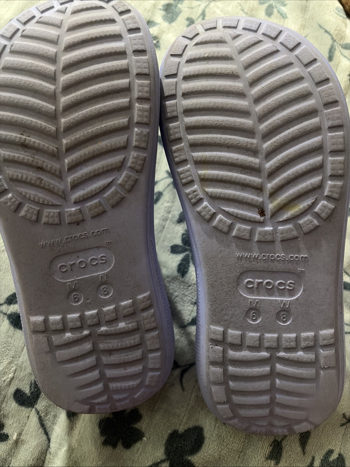 Iconic Crocs Comfort Periwinkle Platform Sandals Womens Size 8