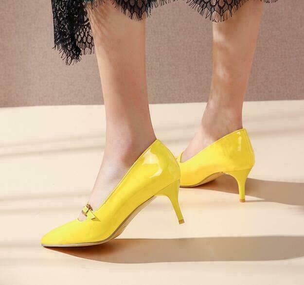 Sexy Womens Casual Pointed Toe kitten Heels Pumps party Dress Shoes Plus Size