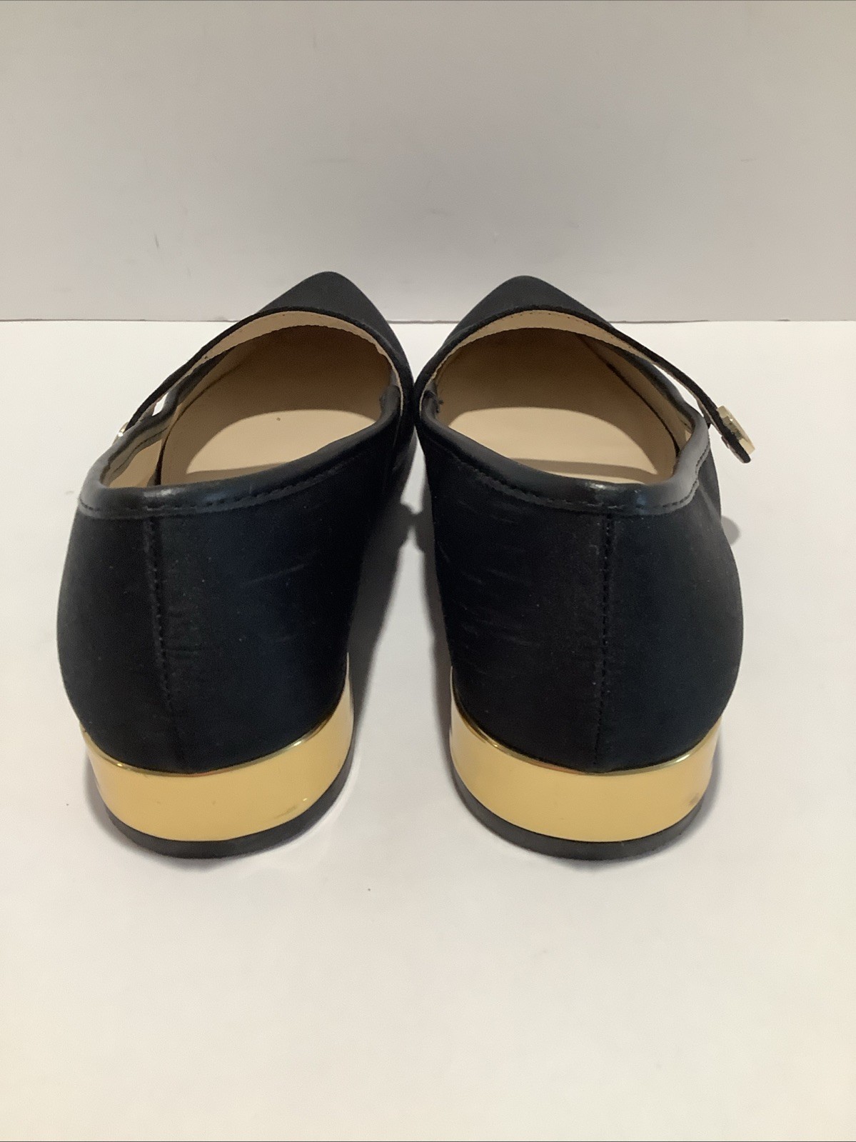 Liz Claiborne Santry Womens Sz. 5M Pointed Toe Textile Mary Jane Low Heel, Exc